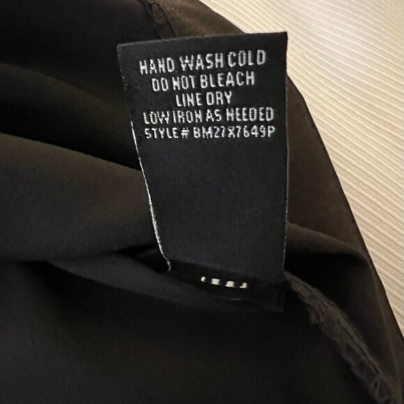 Collection Dressbarn,Black Satin Dress Sleeveless Size 10P (add sequins,lace ) - Picture 8 of 8